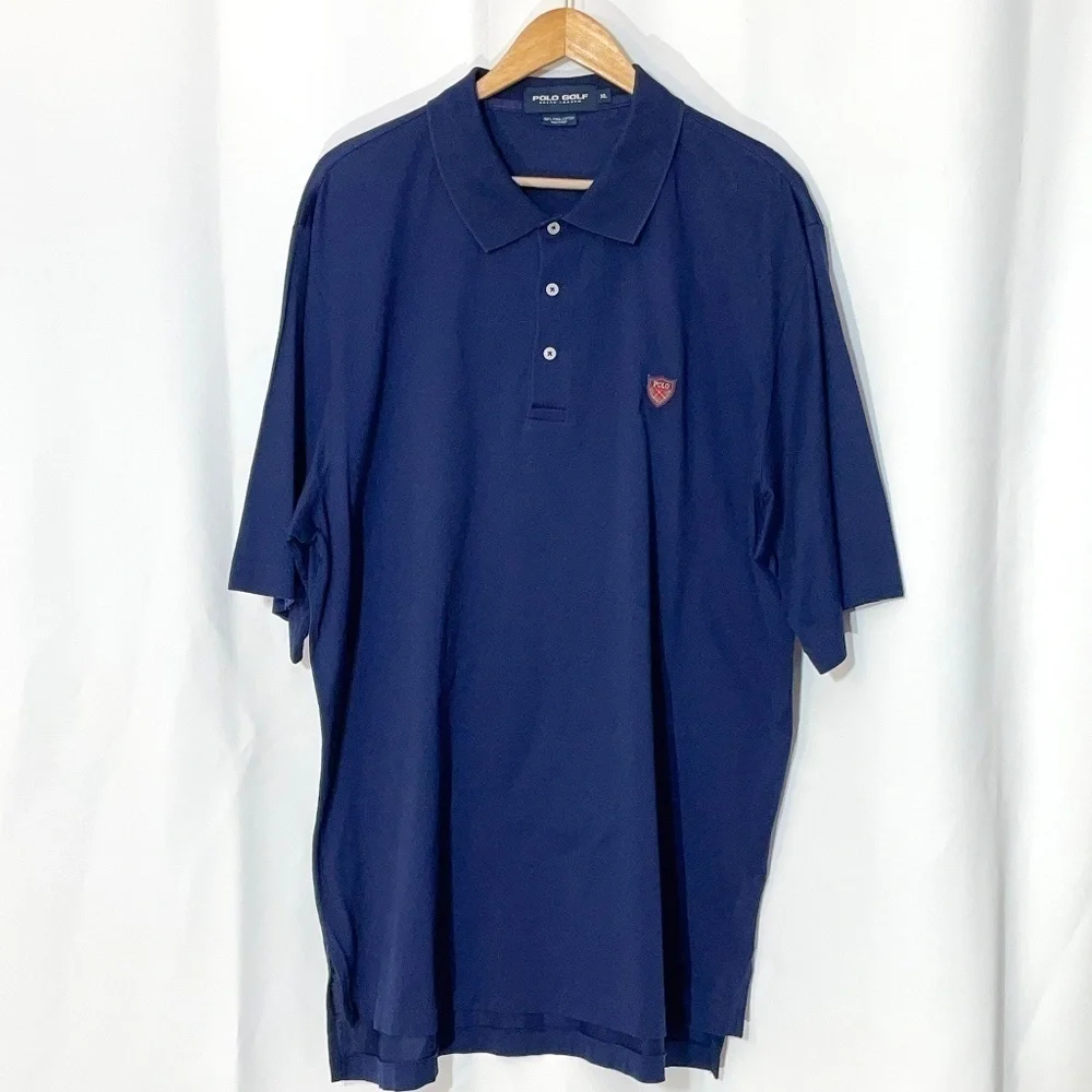 Polo Golf Ralph Lauren Navy Crest Polo Shirt XL